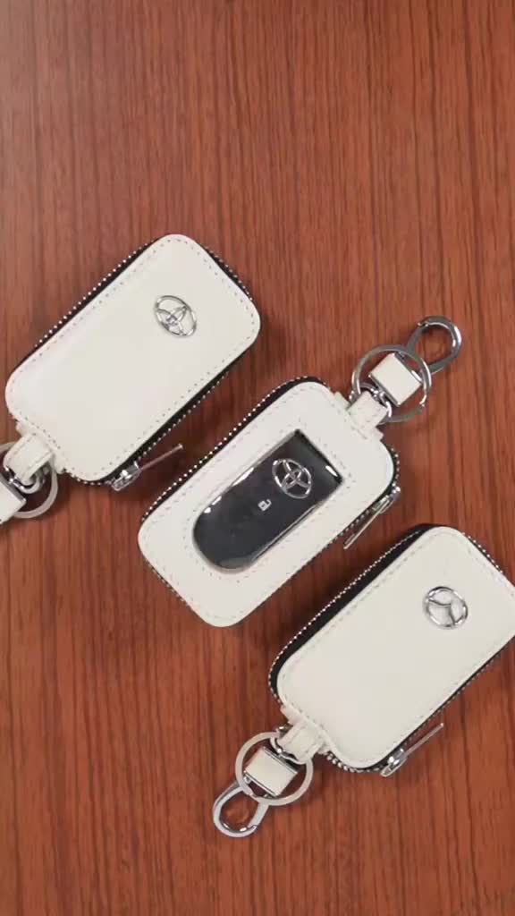 VALQO GARA Gantungan kunci Keyless Kulit Sapi Bisa untuk tempat Remot & Dompet STNK Mobil Motor Car