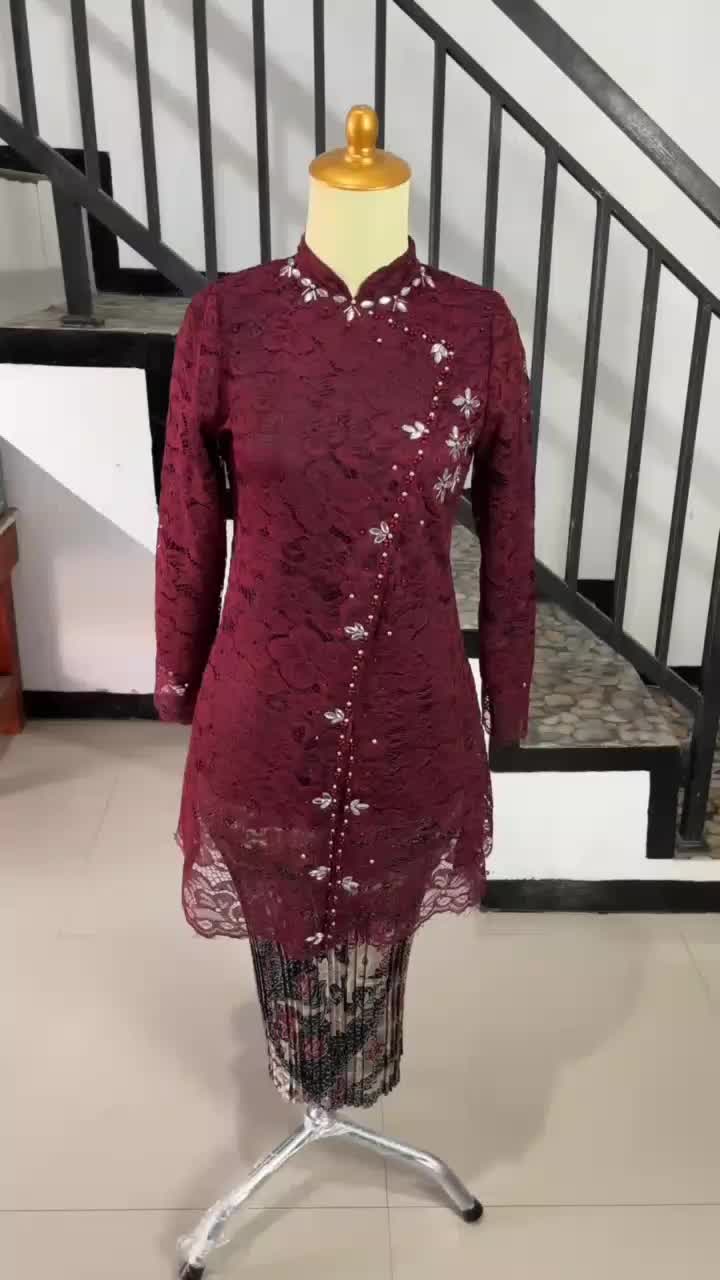 SATU SET LENGKAP KEBAYA BROKAT JANGGAN ANAK LENGAN PANJANG ROK SPAN PLISKET UNTUK USIA 10 SAMPAI 14 TAHUN KEBAYA ANAK PEREMPUAN KEBAYA KEBAYA MODERN KEBAYA WISUDA KEBAYA JANGGAN ELEGAN Fashion