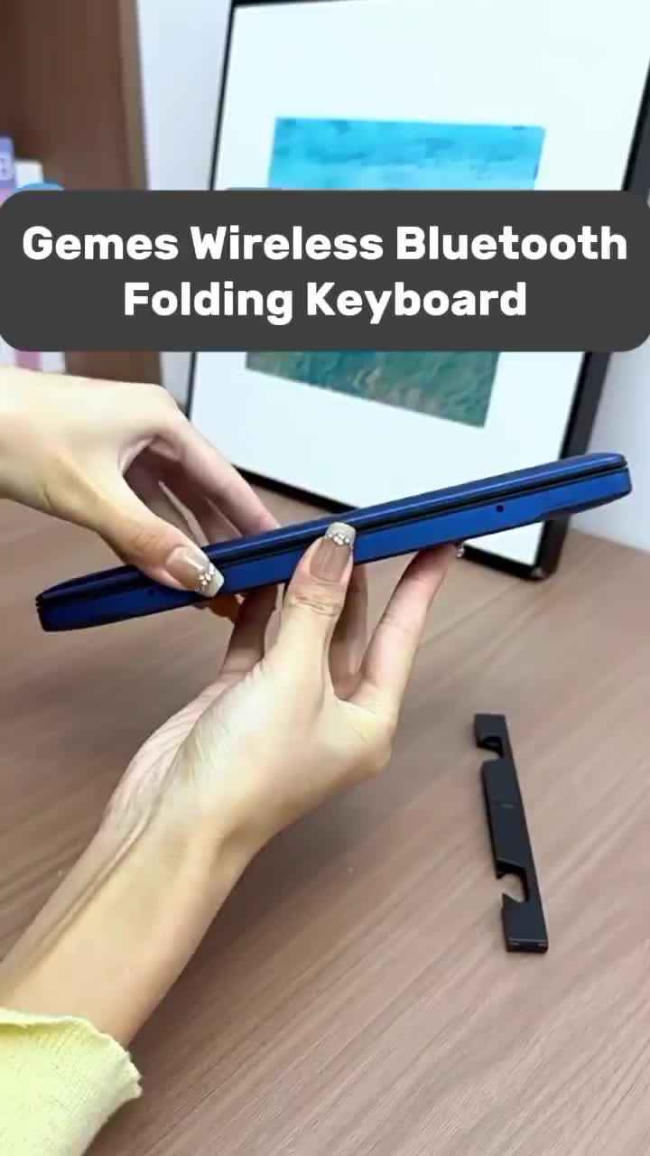 Keyboard Lipat Panjang Bluetooth Wireless/ Keyboard Lipat Panjang With Phone Holder / Keyboard Lipat Panjang