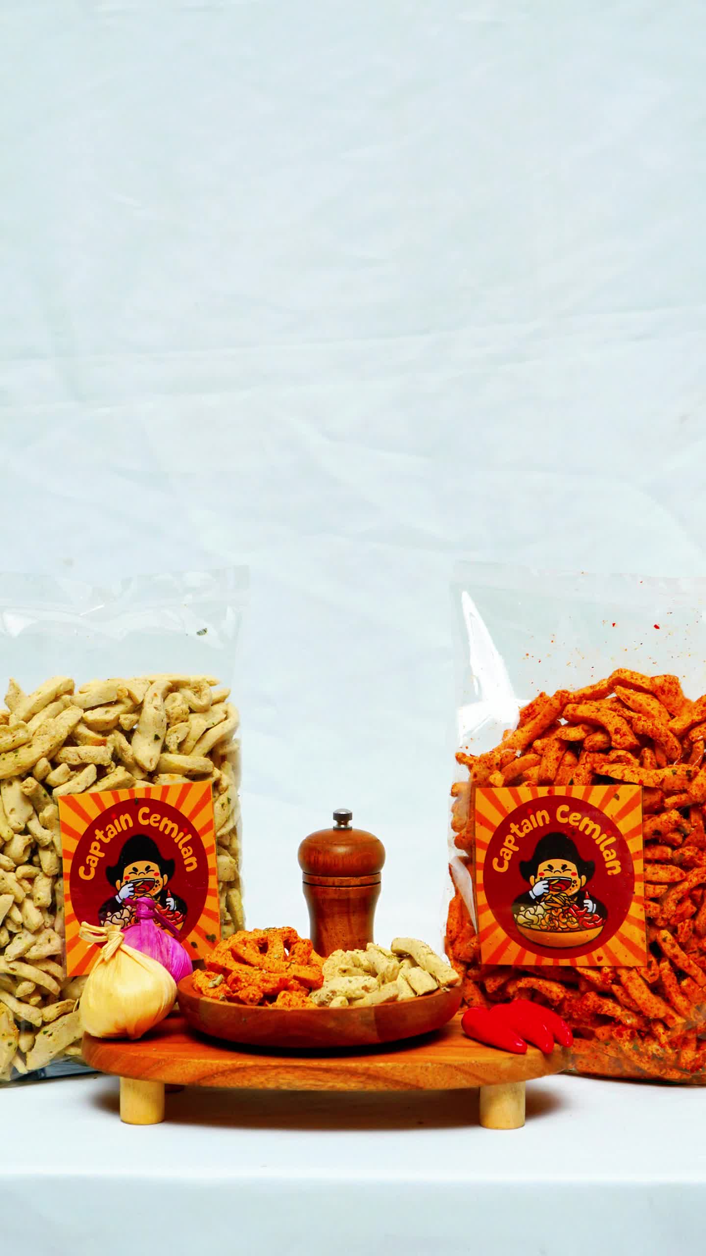 BASRENG CAPTAIN CEMILAN BANDUNG VARIAN Makanan Chips Snacks  Pedas  Food Snack Goreng