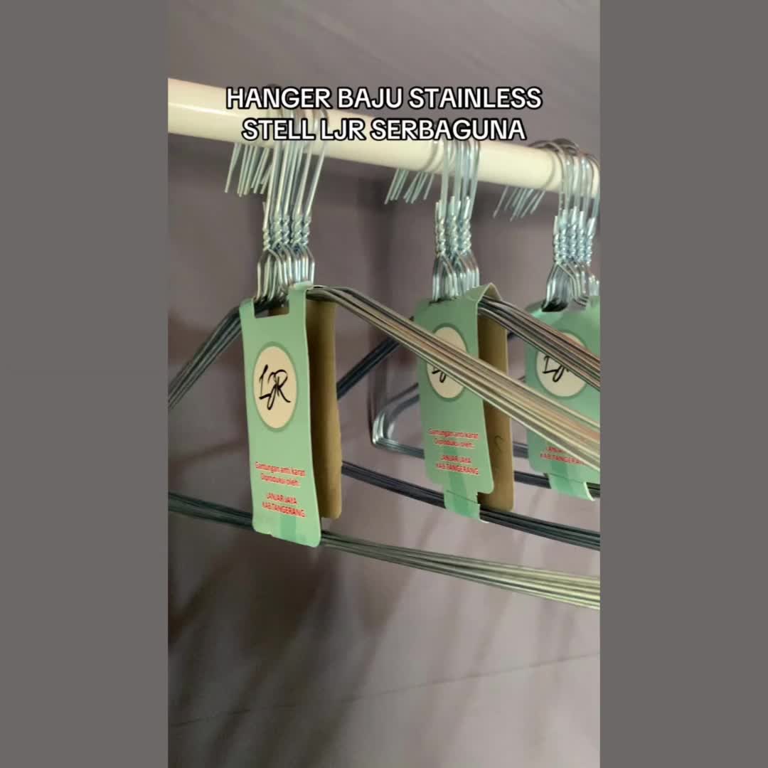 LJR Hanger Gantungan Baju Kawat Dewasa - 10 pcs
