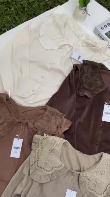 EVERY - Annette Shirt Top | Atasan Fashion Kemeja Blouse Kantor Kekinian Katun Codoray Premium Lengan Panjang Wanita (977)