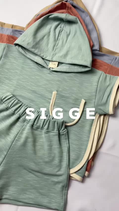 BELL & BO - Sigge Set - Setelan Anak Hoodie Unisex Baby Terry Laki-Laki Perempuan Katun Parsel