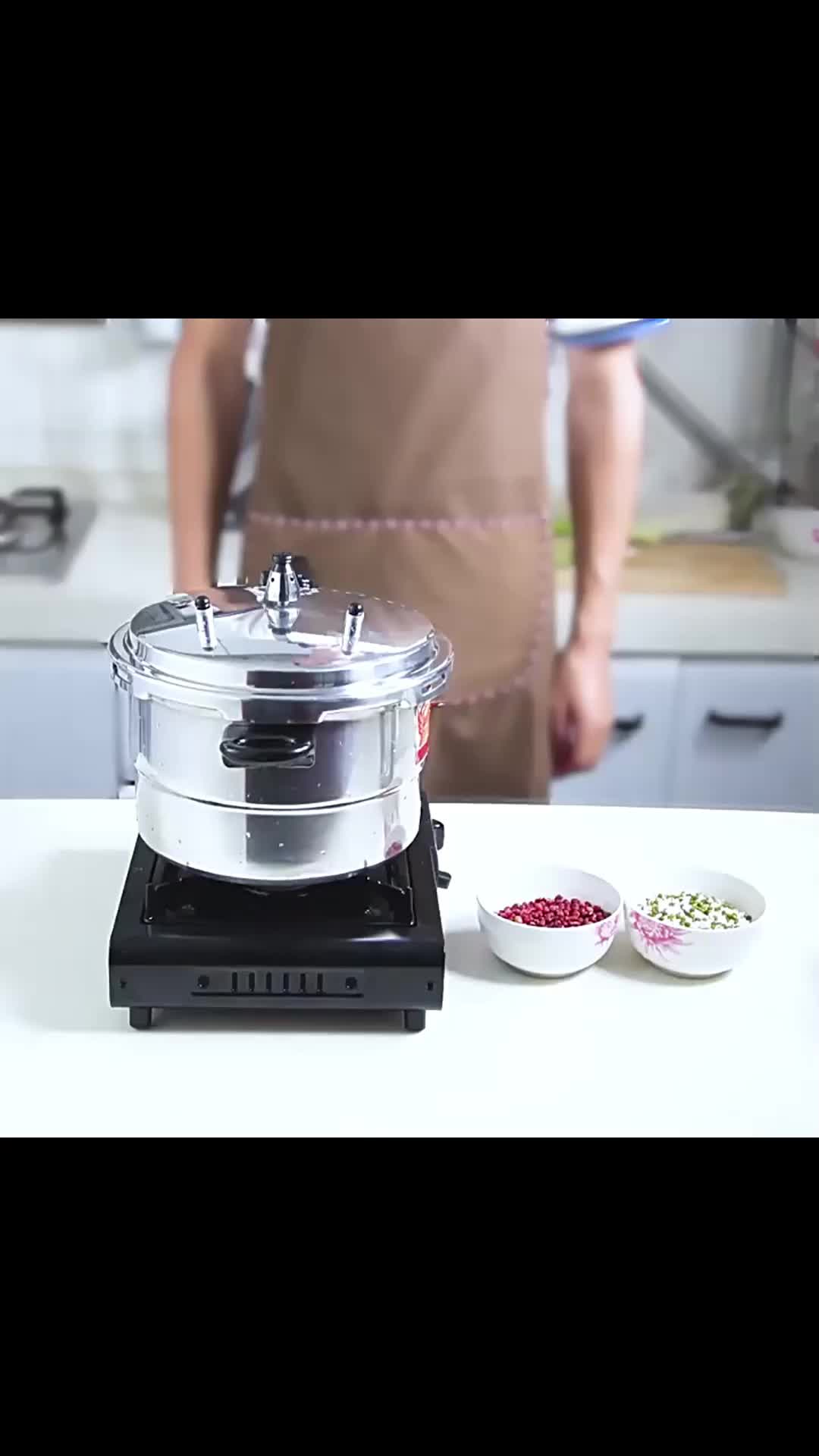 IlIlce Panci Presto Alumunium Serbaguna anti lengket  Pressure Cooker 3L 4L 5L 7L 9L 11L