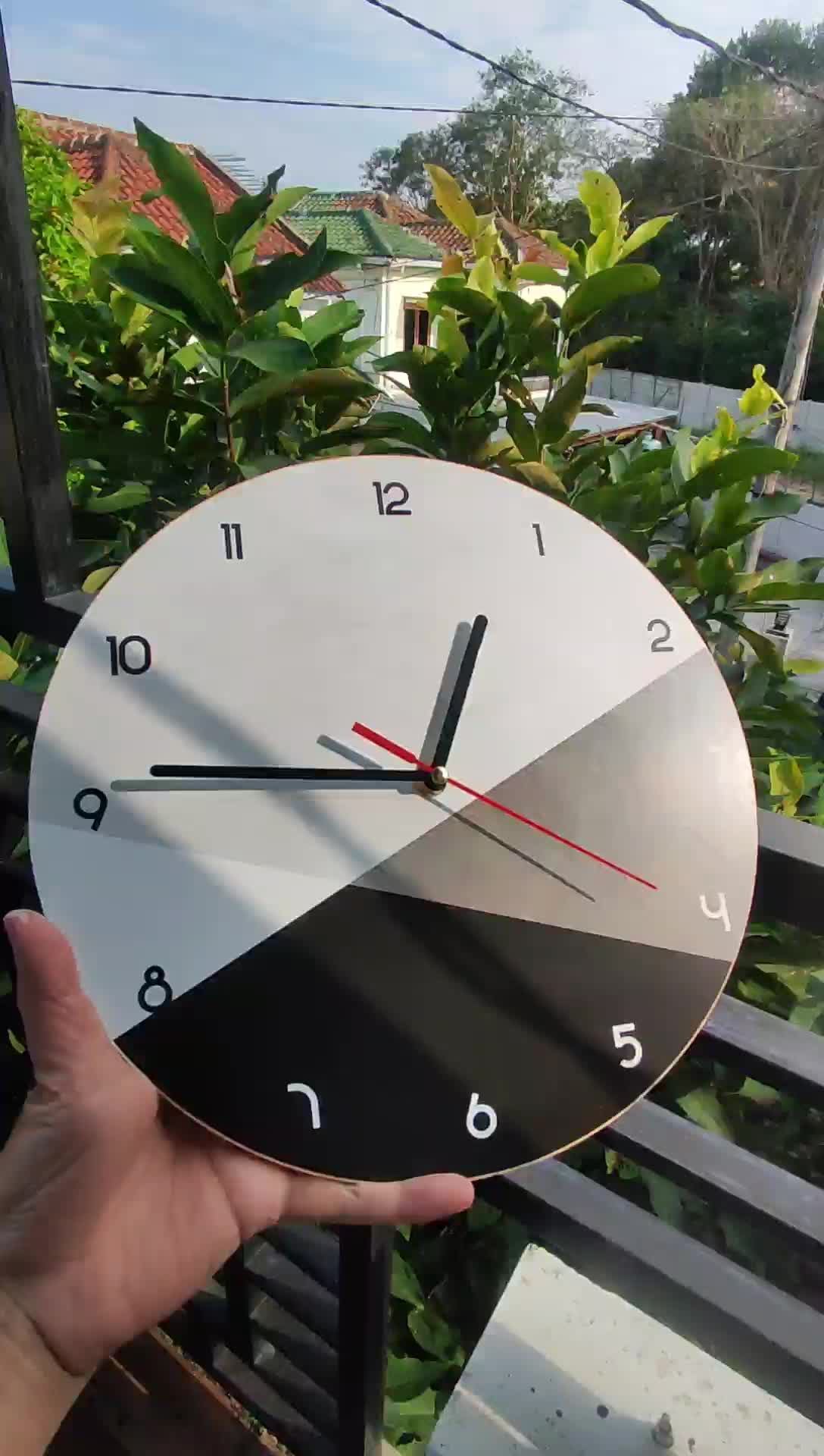 jam dinding scandinavian unik murah minimalis hiasan dinding dekorasi rumah diameter 30 cm anti jamur