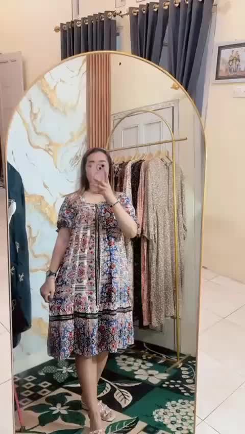 DASTER Cloudy RAYON WHYTEX//DASTER LONG SEMATA KAKI  BUSUI KEKINIAN Panjang Nyaman Wanita