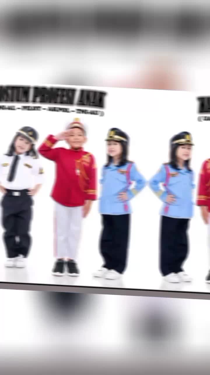 baju profesi militer AD/baju TNI AD baret merah anak+nama