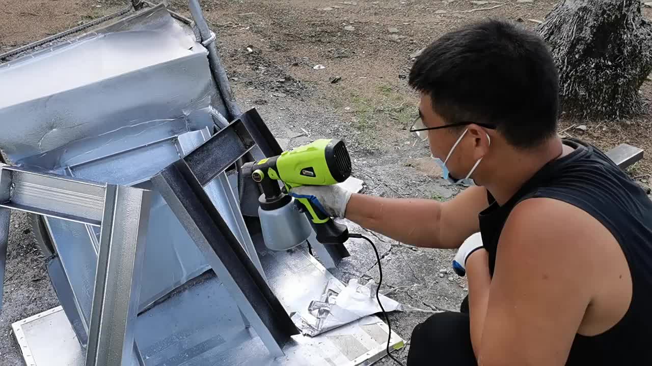 【COD】ZPER Spray Gun Alat Semprot Cat Listrik Mesin Cat Elektrik 700 Wat Tabung Alumunium ZP002 spray guns untuk ngecat bor baterai full set Alat Cat spray  guns power  tools