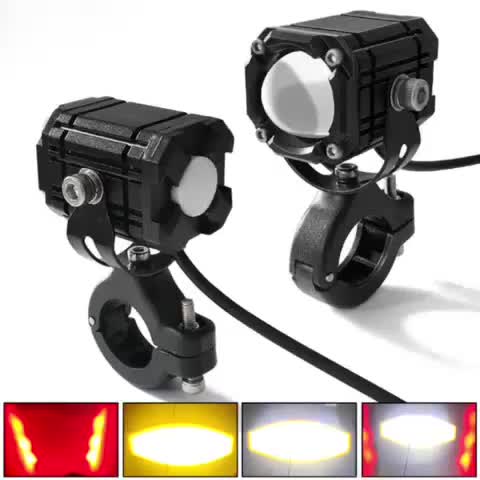 1 Pcs Paket Lampu Tembak Laser 5 Mode/Lampu Tembak Sorot Led /Lampu Tembak D2 Lampu Sorot Laser Motor Motorcycle Red Stang