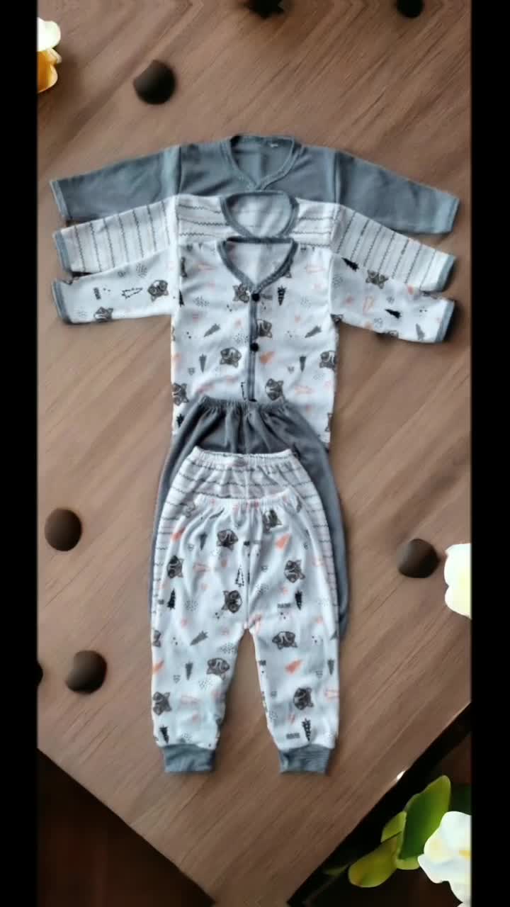 3 setel set baju bayi baru lahir lengan panjang SNI VIEARBABY Parsel