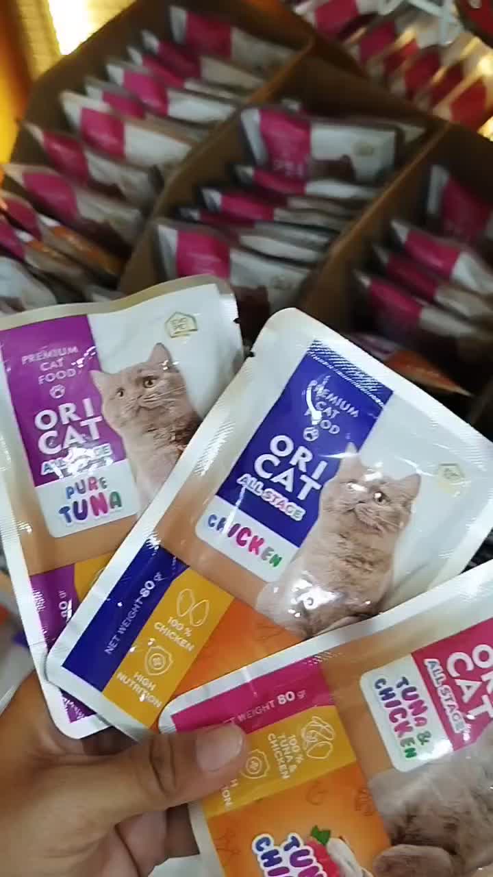 ORICAT POUCH 80gr / ORI CAT Pouch Makanan Kucing Basah Adult & Kitten