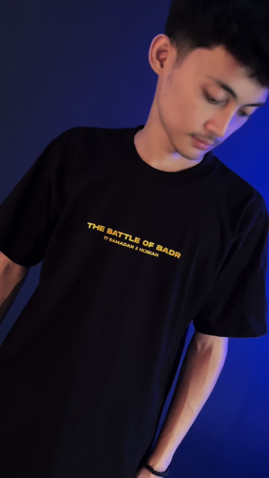Kepswah Official - Kaos The Battle of Badr - Baju Dakwah Muslim Pria Islami - Kaos Dakwah Combed 24s Unisex