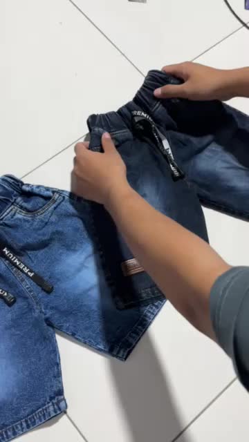 Celana jeans pendek anak laki laki usia 1-11 tahun snow denim fashion anak keren
