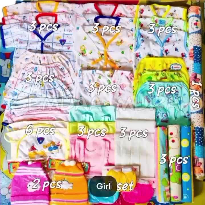 Perlengkapan Bayi Baru Lahir 33 Pcs Set Kado Gift untuk Lahiran - Parsel, Perempuan