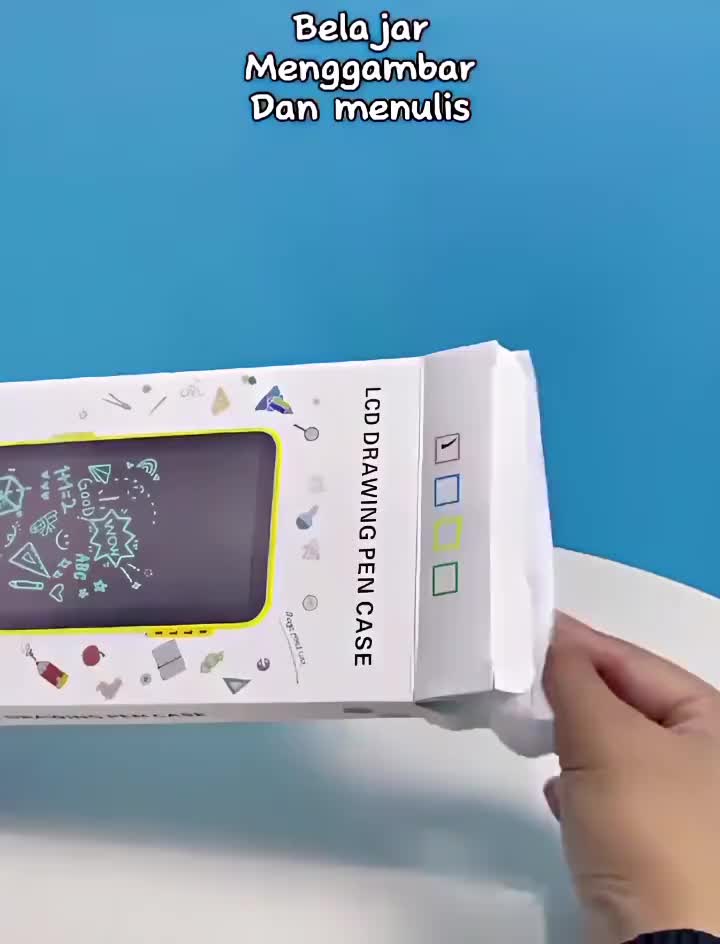 Tempat Pensil 2 in 1 Lcd Pen Case Drawing Pad Kotak Pencil Anak Writing - Stationery Alat Peralatan SNI