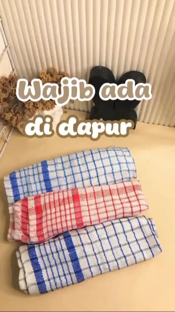 KAIN LAP SERBET DAPUR KOTAK KOTAK / KAIN SERBAGUNA Cleaning