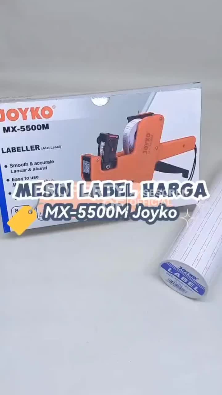 ALAT CETAK LABEL HARGA JOYKO [MX-5500M] / MESIN LEBEL 1 LINE BARIS / PRINT PRICE LABELING MACHINE