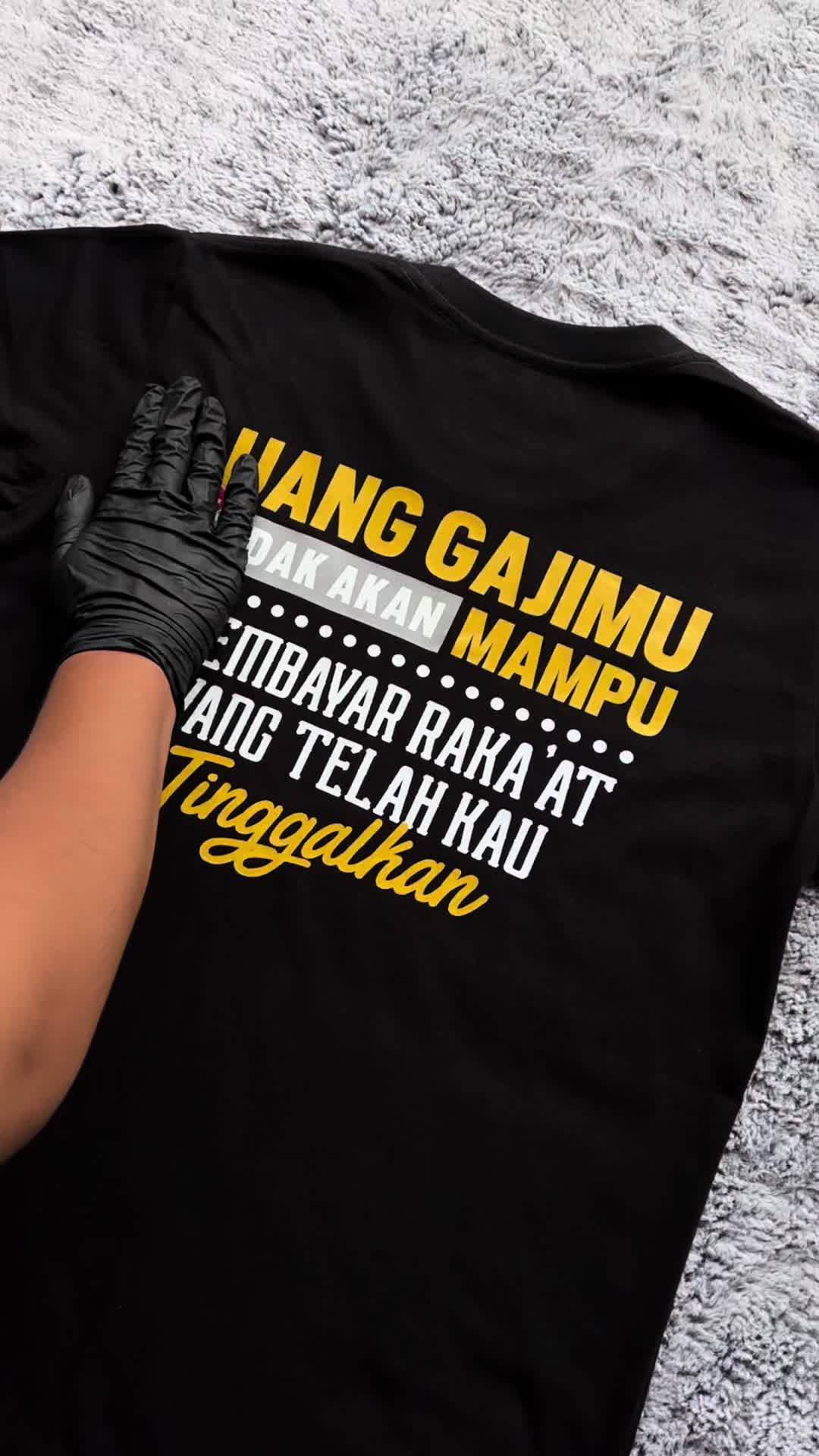 Kepswah - Kaos Uang Gajimu Tidak Akan Mampu Membayar Rakaatmu- Baju Dakwah Muslim Islami - T-Shirt Viral Cotton Combed 24s Pria Unisex