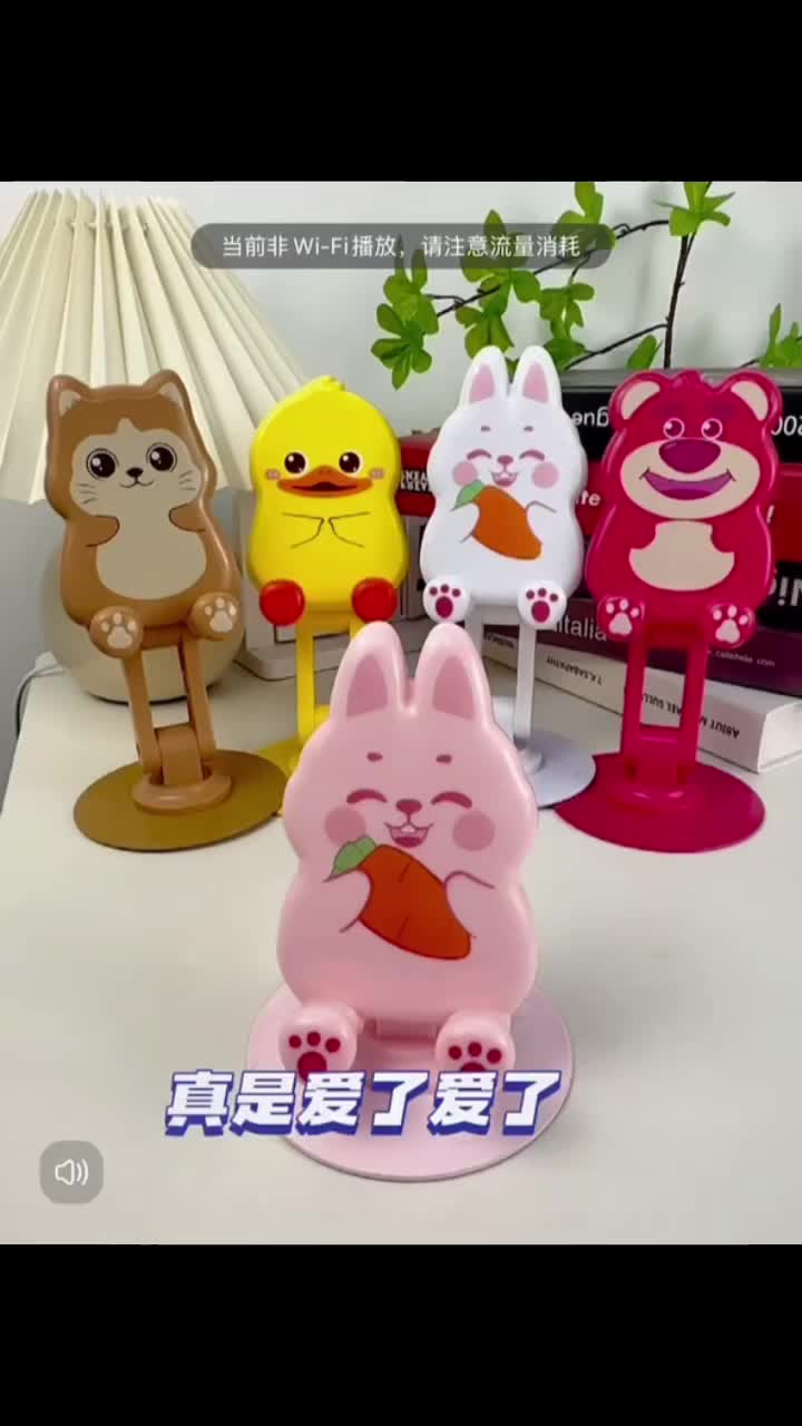 ￼Packing Box Stand Holder Handphone Karakter HDM MOTIF Tablet Universal Desain Lucu Lotso Duck Rabbit Fox