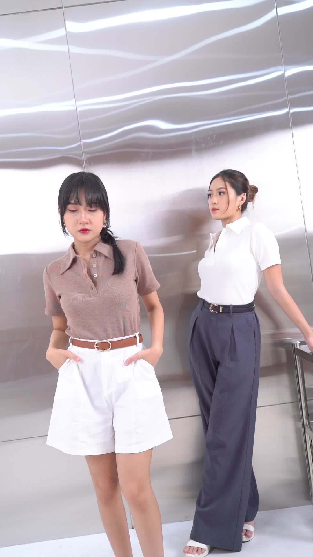 Nomitee's Sophia Top Atasan Wanita Lengan Pendek