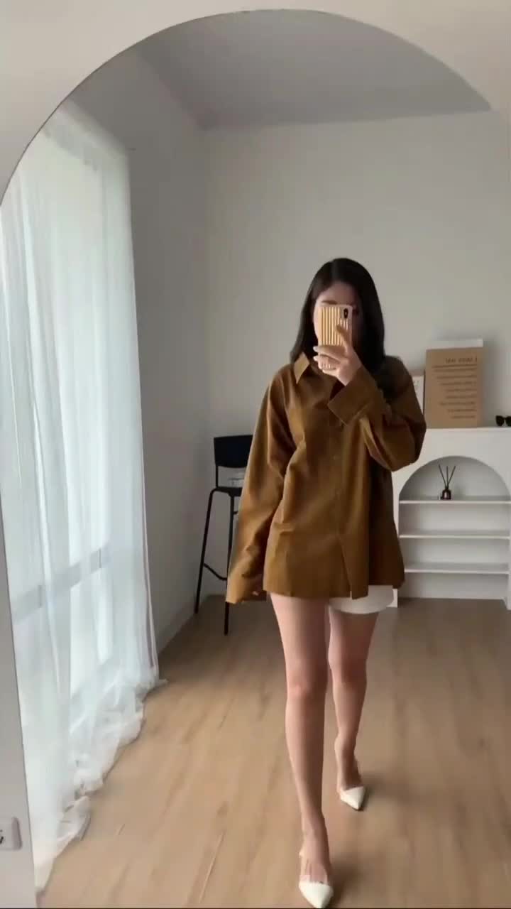 Kemeja Wanita Oversize Gaya Korean Style Shakila Twill  - Atasan Kemeja Wanita Jumbo Bigsize XL XXL 4L