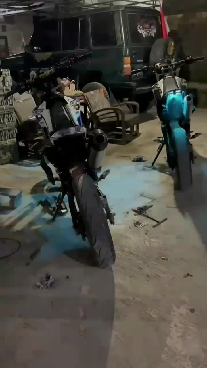Lampu kolong 1PCS Paket Lampu Kolong LED 6 12Volt + Modul Kabel 1 Meter (lampu belakang KLX , Wr 155 , Crf) dll Strobo Supermoto