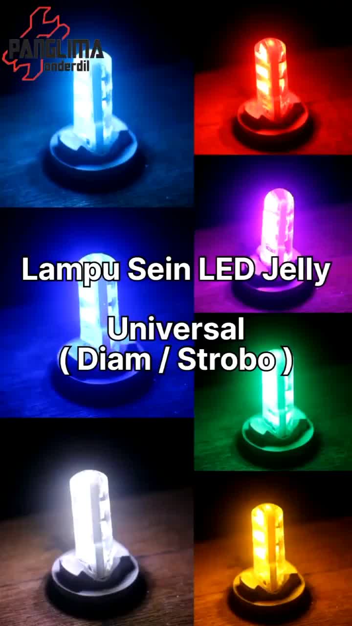 Lampu LED Sen Senja Speedometer T10 6Led Jelly 12Volt Nyala Manteng Lampu Variasi Motor Mobil Universal