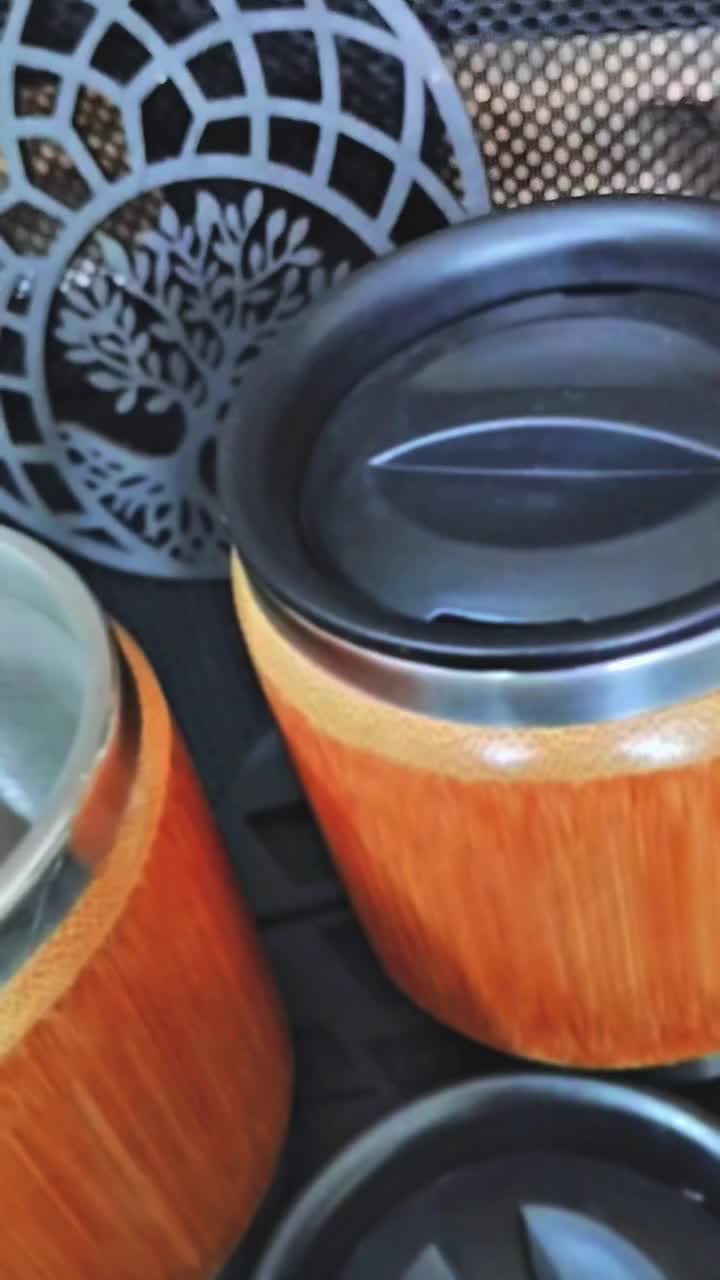 GELAS BAMBU MUG STAINLESS GELAS KANTOR 50 ML MURAH CANGKIR BAMBU ASLI KITCHENWARE