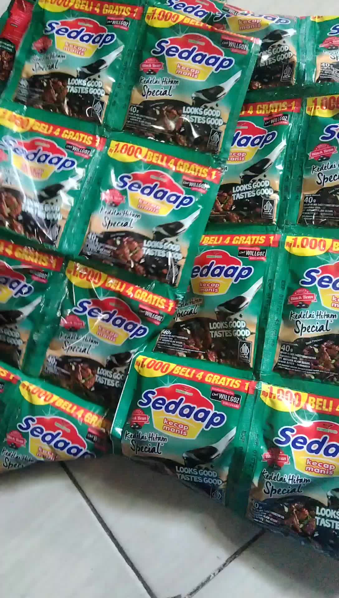 Paket hemat 30 biji kecap manis sedaap 1000an Bumbu Kaldu